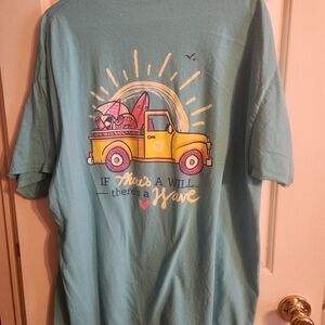 Women's Blue Graphic Tee